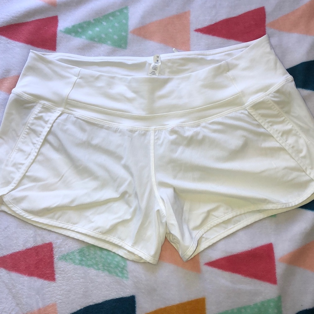 Lululemon White Shorts